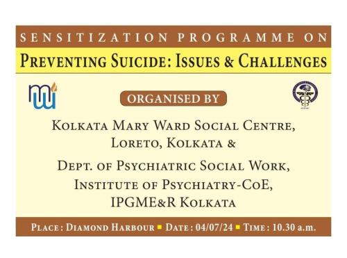 Sensitization Programme - Preventing Suicide Issues and Challenges on 07th July 2024