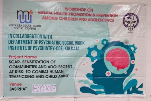 workshop on mental health promotion & prevention among Children and adolescence, Basirhat, 15-09-2023