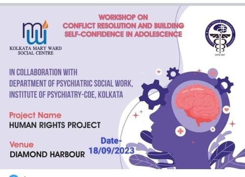Workshop on conflict resolution and building self-confidence in adolescence, Diamond Harbour, 18-09-2023